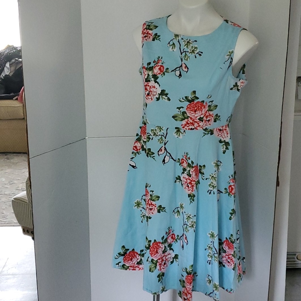 Summer dress light ble beautiful a bit of stretchy